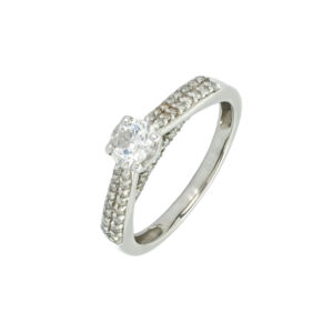 Palladium Diamond Ring 0.50ct