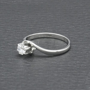 18ct White Gold 0.41ct Diamond Solitaire Ring