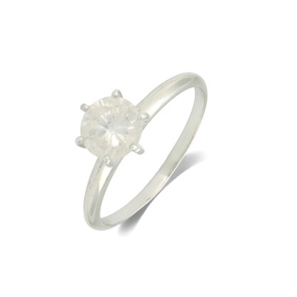 14ct White Gold 0.90ct Diamond Solitaire Ring