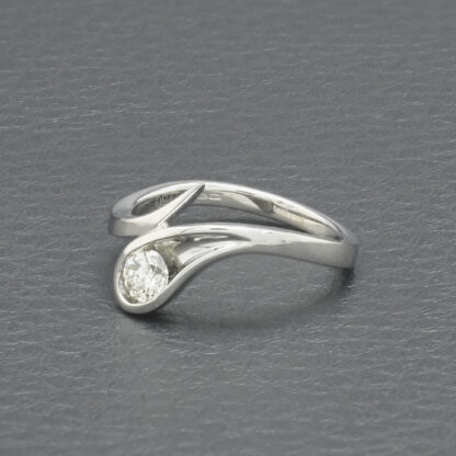 18ct White Gold 0.28ct Diamond Fancy Ring - Image 4