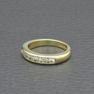 18ct Yellow Gold 0.50ct Diamond 7 Stone Eternity Ring
