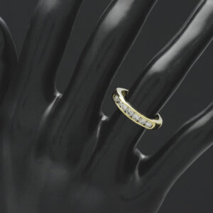 18ct Yellow Gold 0.50ct Diamond 7 Stone Eternity Ring