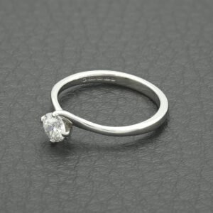 18ct White Gold 0.39ct Diamond Solitaire Ring