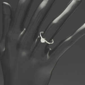 18ct White Gold 0.39ct Diamond Solitaire Ring