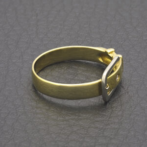 18ct Yellow Gold 0.50ct Diamond Buckle Ring