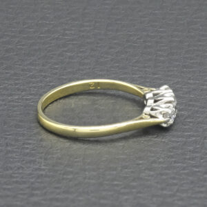 18ct Yellow Gold 0.50ct Diamond 3 Stone Ring