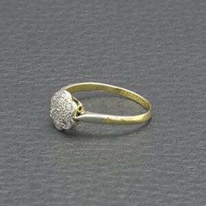 18ct Yellow Gold Diamond Cluster Ring