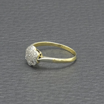 18ct Yellow Gold Diamond Cluster Ring - Image 4