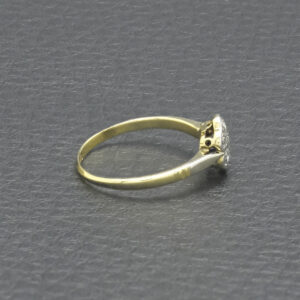 18ct Yellow Gold Diamond Cluster Ring