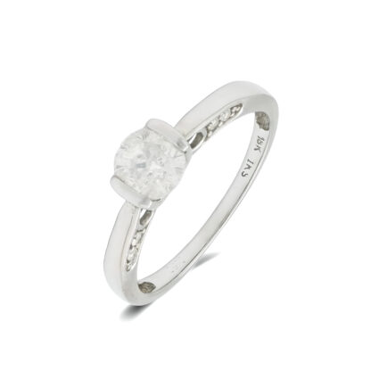 18ct White Gold 0.50ct Diamond Solitaire Ring