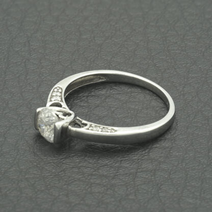 18ct White Gold 0.50ct Diamond Solitaire Ring - Image 4