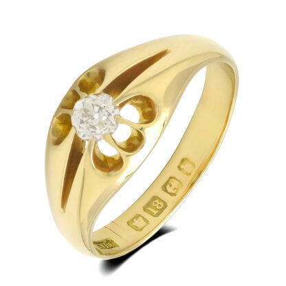 18ct Yellow Gold 0.35ct Diamond Solitaire Ring