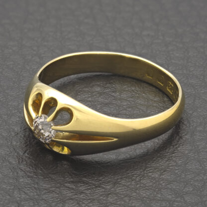 18ct Yellow Gold 0.35ct Diamond Solitaire Ring - Image 4