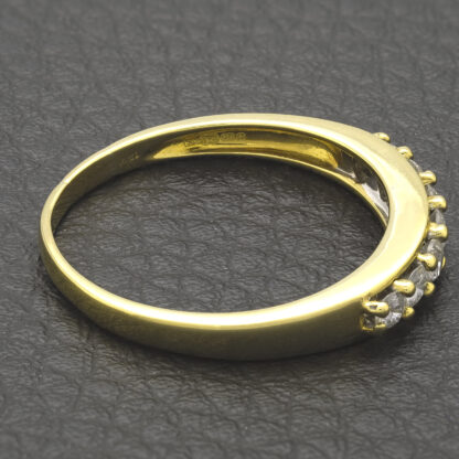 18ct Yellow Gold 0.45ct Diamond Half Eternity Ring - Image 3