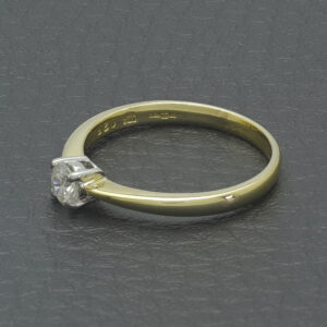18ct Yellow Gold 0.25ct Diamond Solitaire Ring