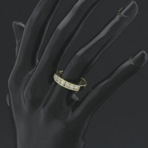 18ct Yellow Gold 0.80ct Diamond Channel Set Ring