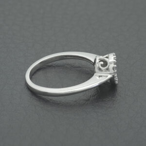 9ct White Gold 0.15ct Diamond Halo Cluster Ring