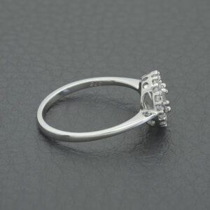 9ct White Gold 0.20ct Diamond Halo Ring