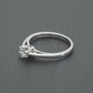 9ct White Gold 0.25ct Diamond Solitaire Ring