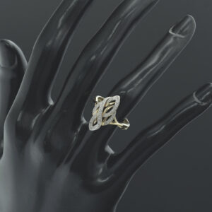 9ct Yellow Gold 0.24ct Diamond Fancy Dress Ring