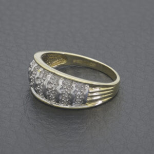 9ct Yellow Gold 0.15ct Diamond Band Ring