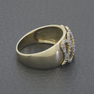 9ct Yellow Gold 0.54ct Diamond Cocktail Ring