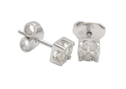 18ct White Gold 0.61ct Diamond Stud Earrings