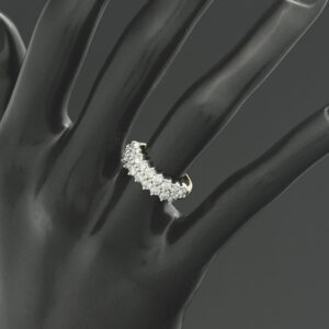 18ct Yellow Gold &#038; White Gold 1.25ct Diamond Half Eternity Ring