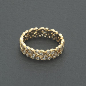 18ct Rose Gold 0.54ct Diamond Dress Ring