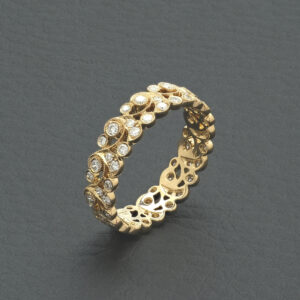 18ct Rose Gold 0.54ct Diamond Dress Ring