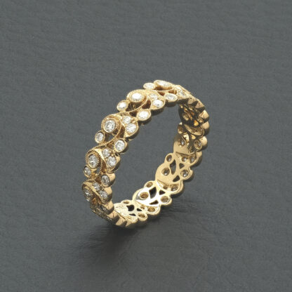 18ct Rose Gold 0.54ct Diamond Dress Ring - Image 3