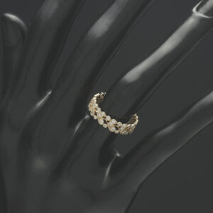 18ct Rose Gold 0.54ct Diamond Dress Ring