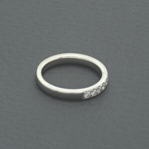 Platinum 0.26ct Diamond Half Eternity Ring