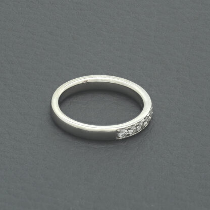 Platinum 0.26ct Diamond Half Eternity Ring - Image 3