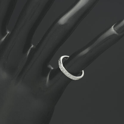 Platinum 0.26ct Diamond Half Eternity Ring - Image 4