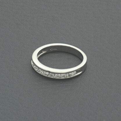Platinum 0.24ct Diamond Half Eternity Ring - Image 3
