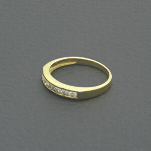 18ct Yellow Gold 0.25ct Diamond Half Eternity Ring
