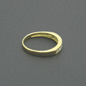18ct Yellow Gold 0.25ct Diamond Half Eternity Ring