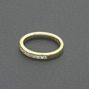 18ct Yellow Gold 0.18ct Diamond Half Eternity Ring