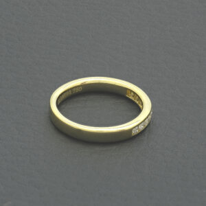 18ct Yellow Gold 0.18ct Diamond Half Eternity Ring