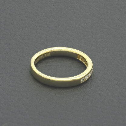 18ct Yellow Gold 0.18ct Diamond Half Eternity Ring - Image 3