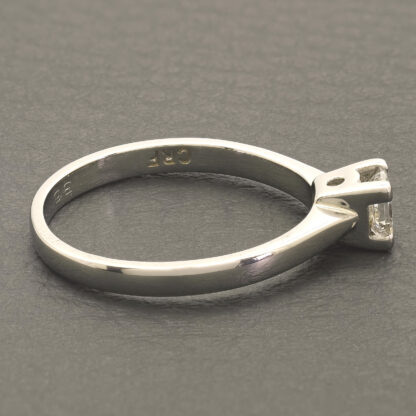 Platinum 0.35ct Diamond Princess Cut Solitaire Ring - Image 3