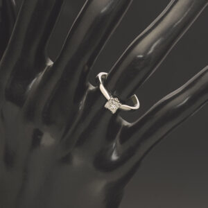 Platinum 0.35ct Diamond Princess Cut Solitaire Ring