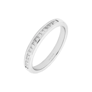 Platinum 0.24ct Diamond Princess Cut Eternity Ring