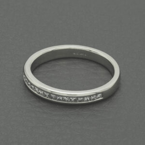 Platinum 0.24ct Diamond Princess Cut Eternity Ring