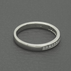 Platinum 0.24ct Diamond Princess Cut Eternity Ring