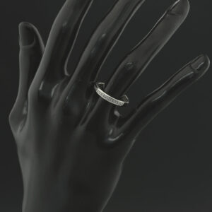 Platinum 0.24ct Diamond Princess Cut Eternity Ring