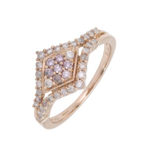 9ct Rose Gold 0.48ct Diamond Dress Ring