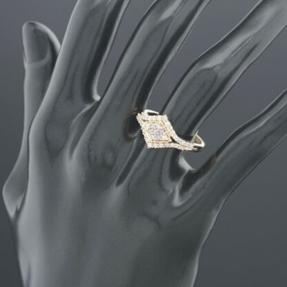 9ct Rose Gold 0.48ct Diamond Dress Ring - Image 4