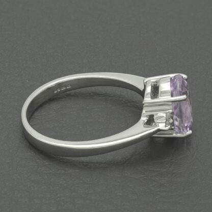 18ct White Gold 1.95ct Patroke Kunzite & 0.05ct Diamond Ring - Image 3